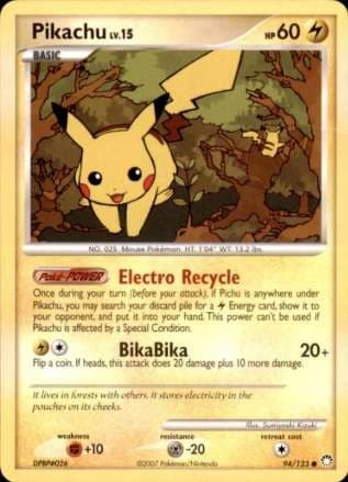 Pikachu Common Mysterious Treasures 94/123 MP