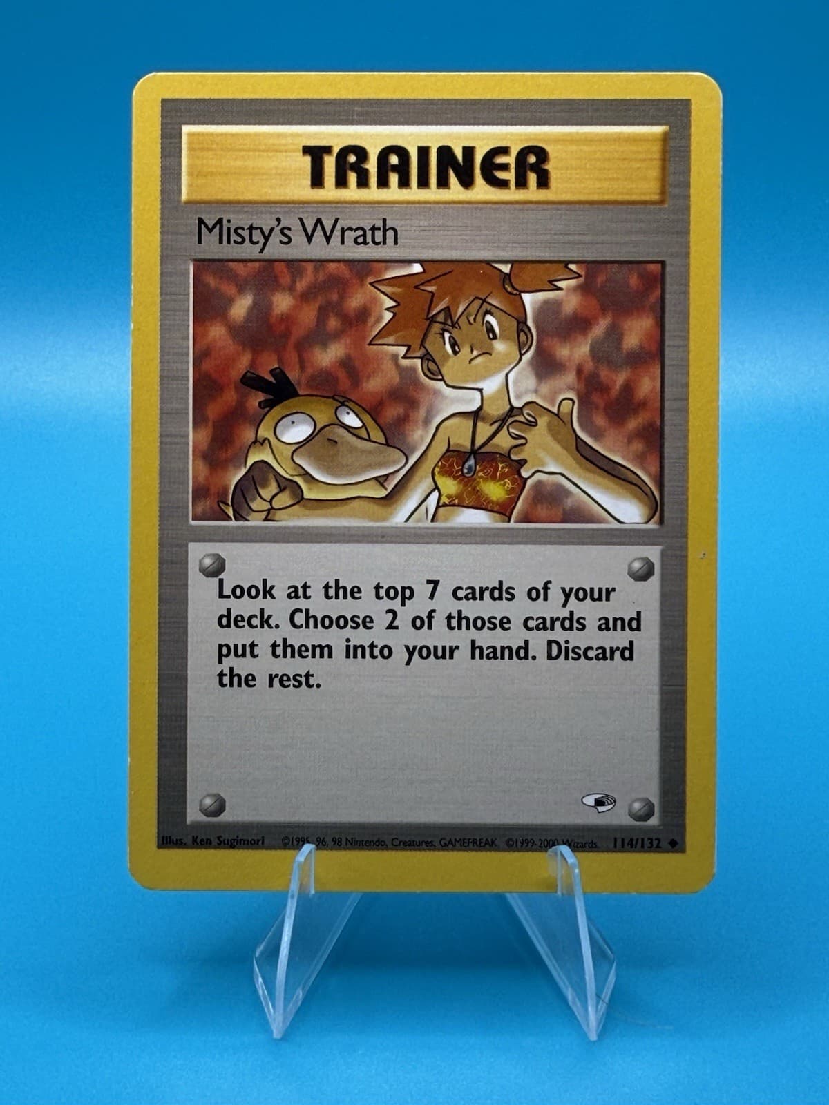 Pokemon TCG 1999-2000 Misty's Wrath 114/132 Gym Heroes Unlimited Vintage MP