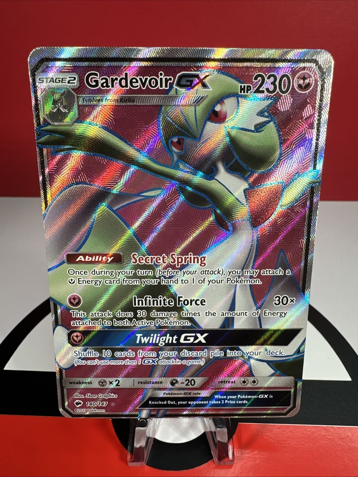 Gardevoir GX (Full Art) 140/147 Sm-Burning Shadows Holo