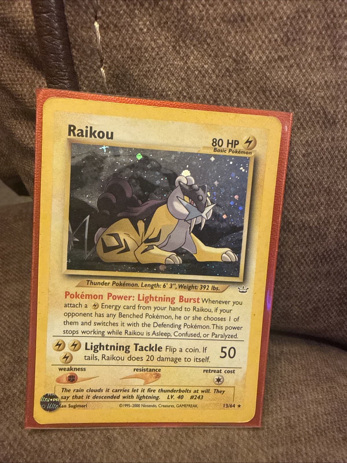 Raikou 13/64 - Holo Rare - Neo Revelation Set - Pokemon TCG Card