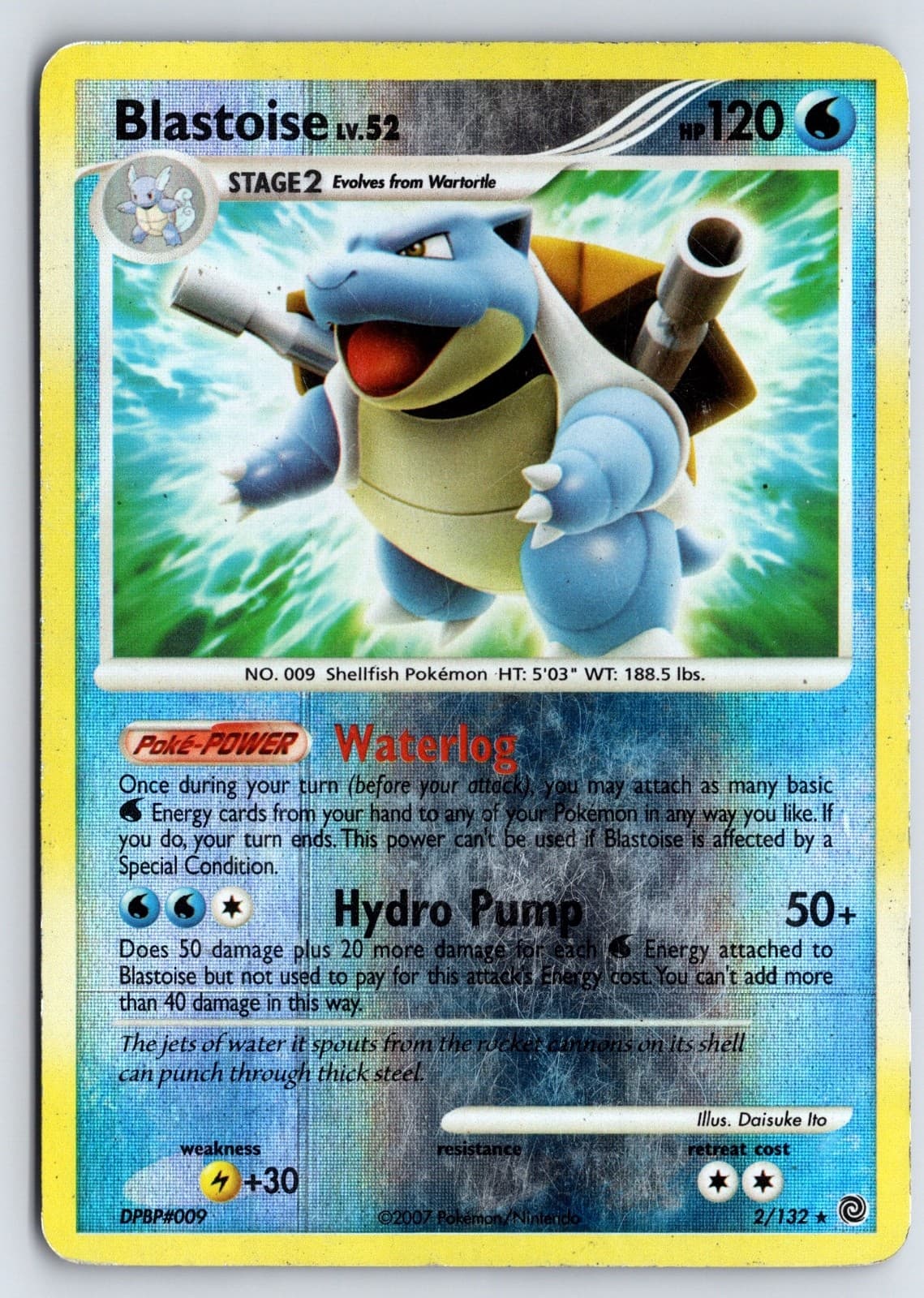 Blastoise Reverse Holo Holo Rare Secret Wonders 2/132 HP