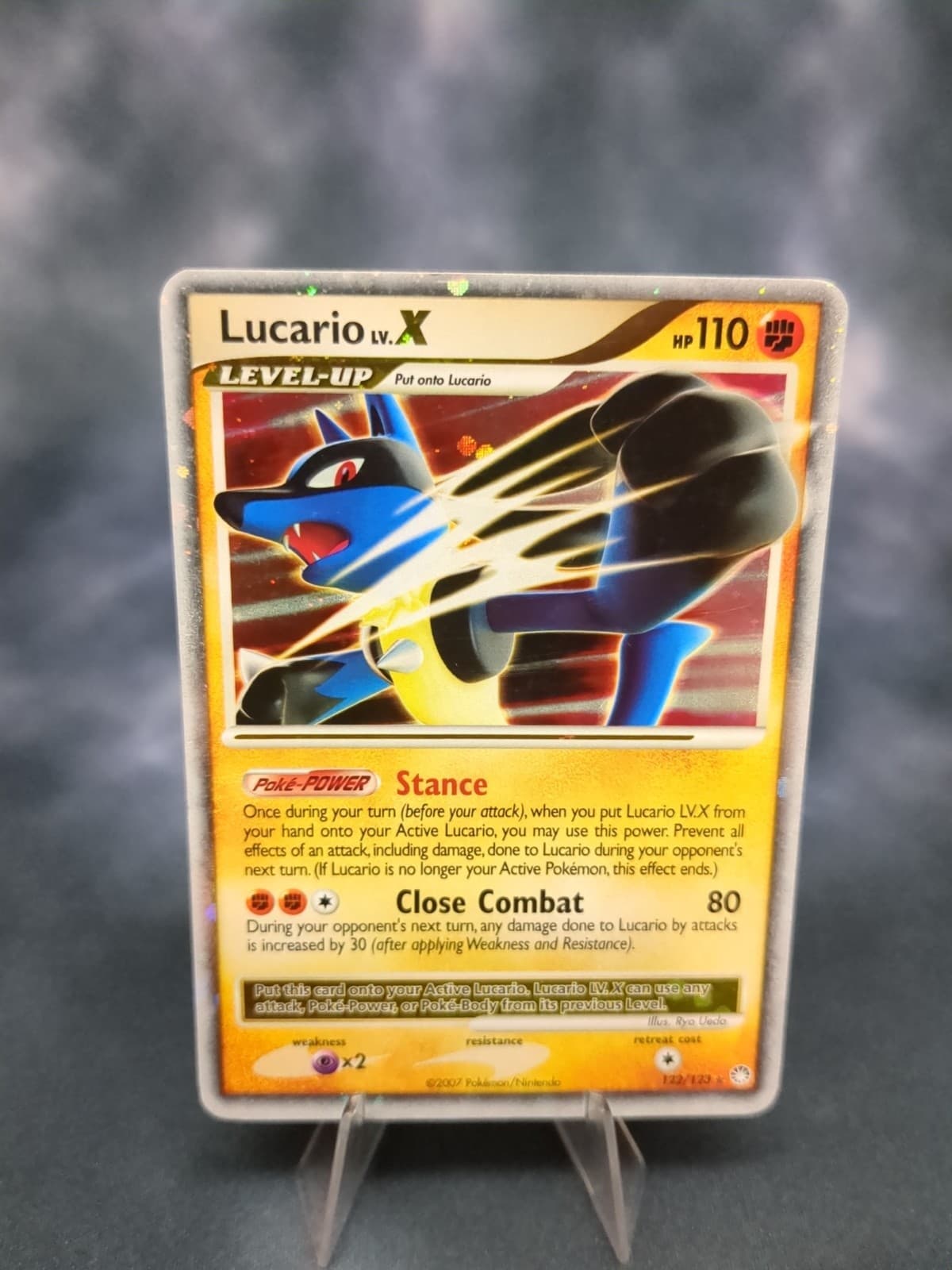 Lucario LV.X 122/123 Mysterious Treasures Holo