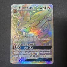 Pokemon Sylveon GX 158/145 SM-Guardians Rising Secret Rare Holo Full Art 2017