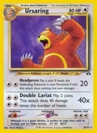 Pokemon Ursaring (34/75) Neo Discovery HP