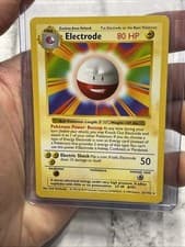 POKEMON ELECTRODE VINTAGE WOTC BASE SET NON-HOLO 21/102 SHADOWLESS RARE CARD LP