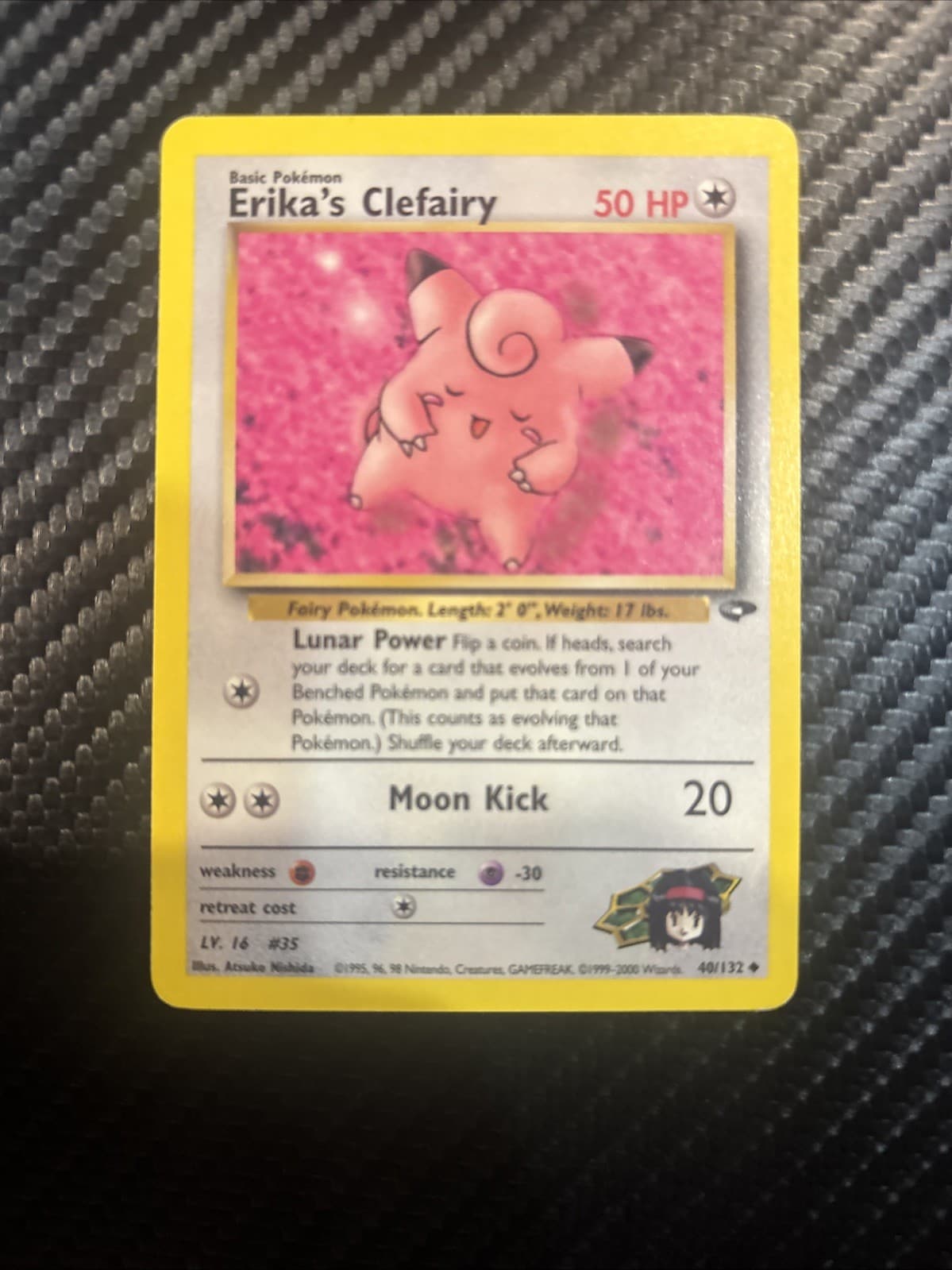 Pokemon TCG Gym Challenge Erika's Clefairy 40/132 Uncommon