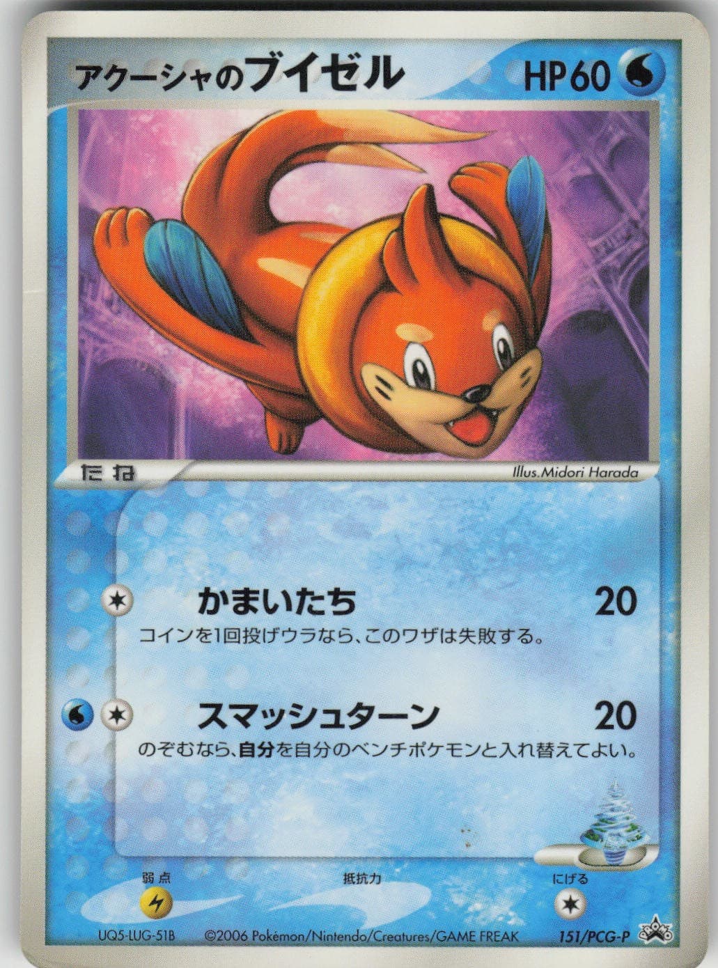 Pokemon TCG Japanese Samiya's Buizel PCG-P Promotional cards 151/PCG-P