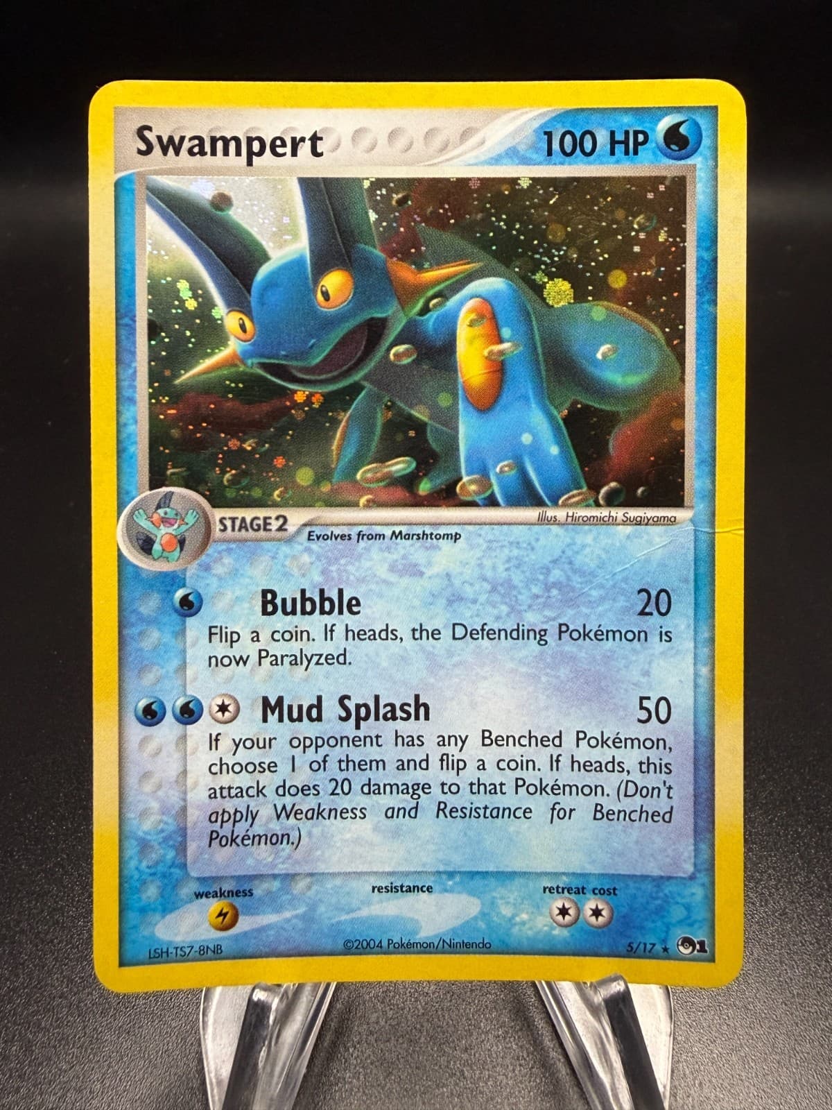 Pokemon Pop Series 1 SWAMPERT Holo Rare #5/17