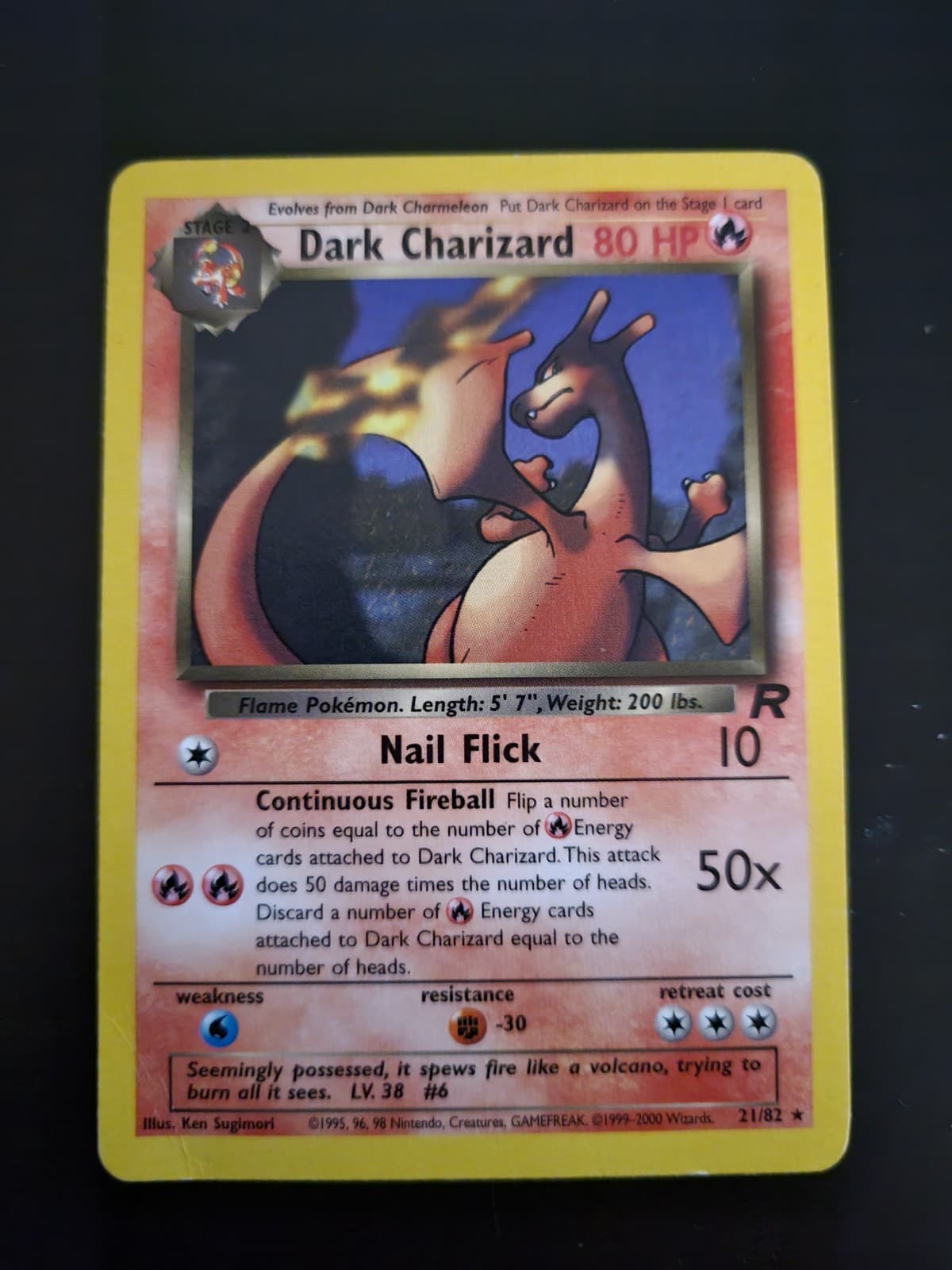 Dark Charizard 21/82 Team Rocket Regular