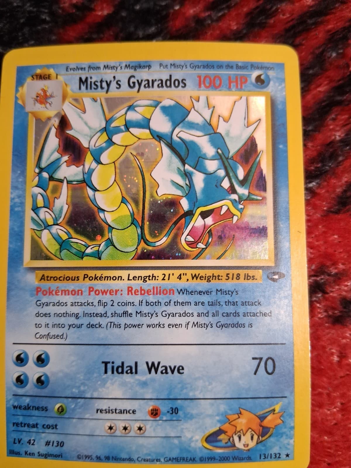 Misty's Gyarados 13/132 Gym Challenge Holo *DETAILED PICTURES*