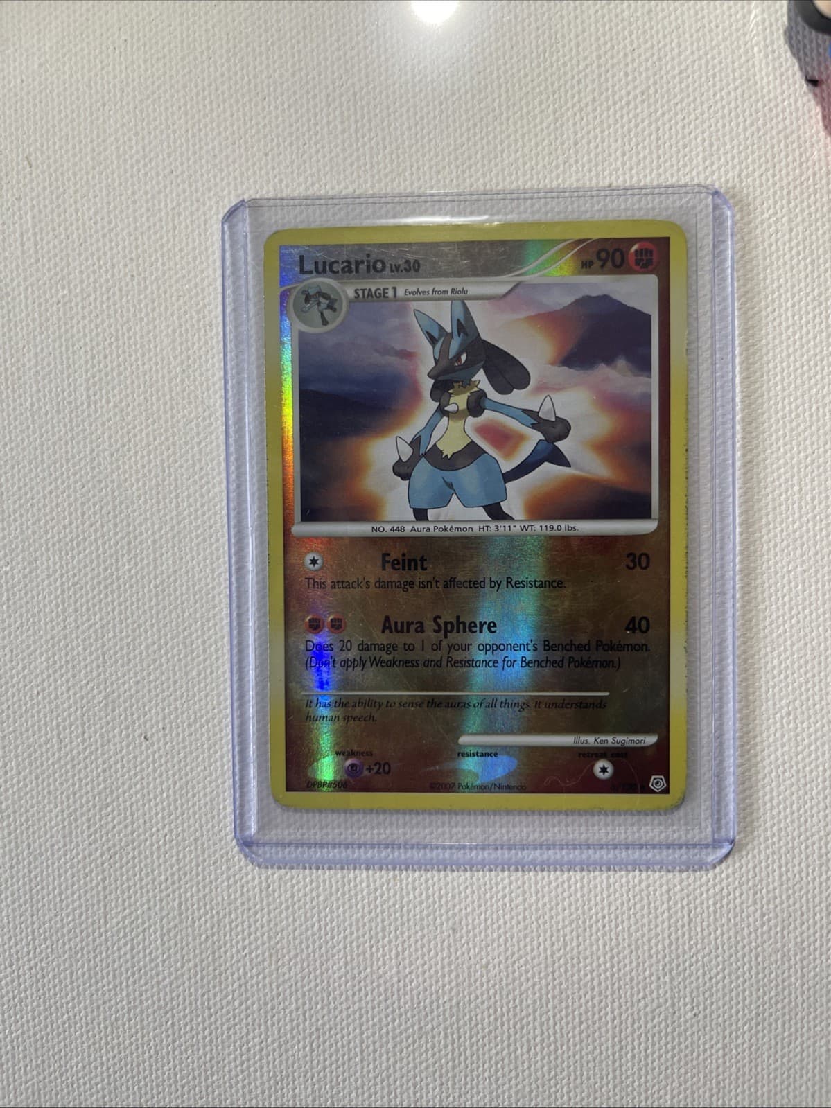 Lucario 6/130 Diamond and Pearl Reverse Holo