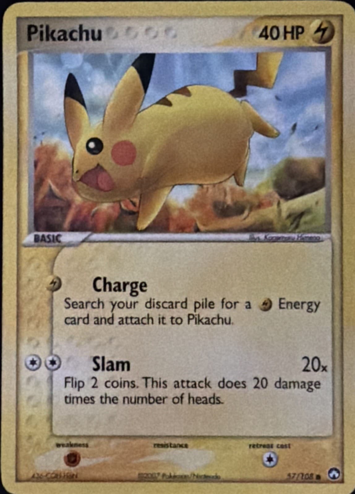 Pikachu 57/108 EX Power Keepers Common MP