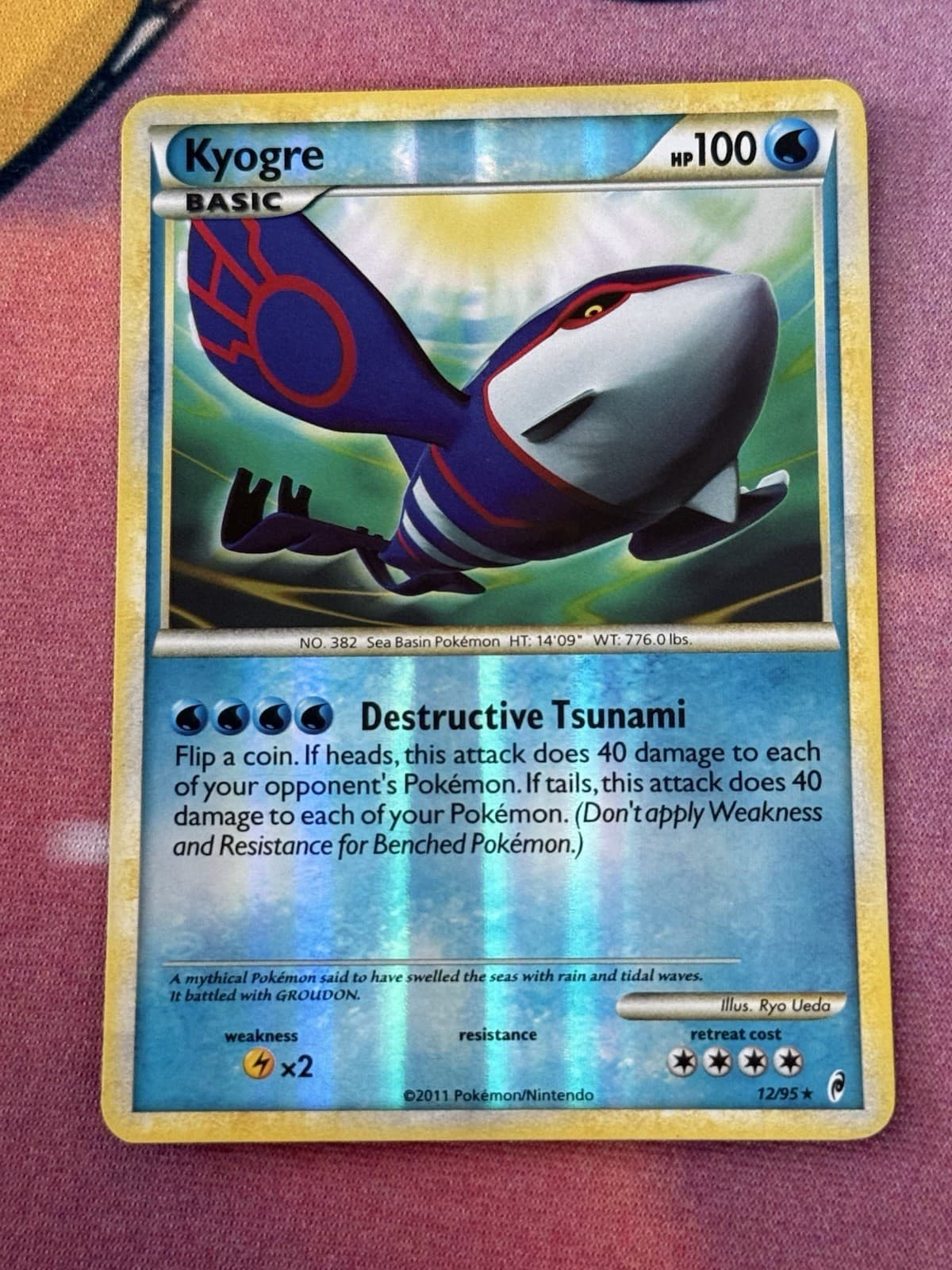 Kyogre 12/95 Call of Legends Reverse Holo Holo Rare 2011 English. Clean holo.