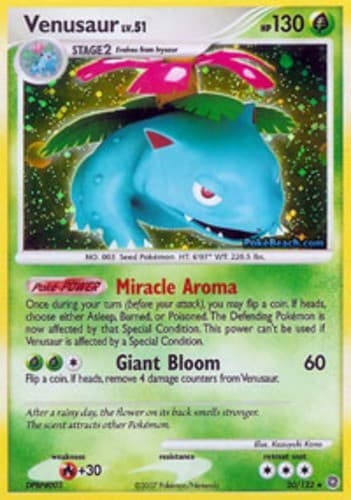 Heavy Play x 1 Venusaur - 20/132 - Holo Rare Secret Wonders