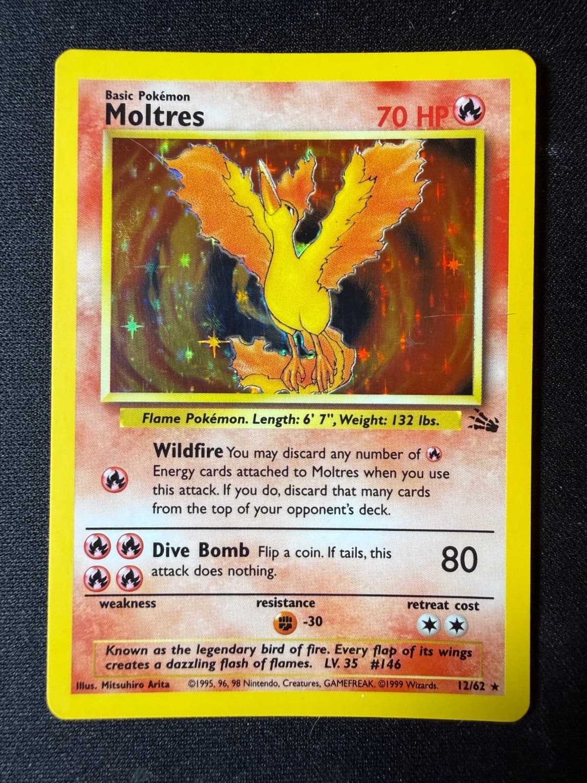 Moltres (12) - 12/62 - Fossil (FO) - MP