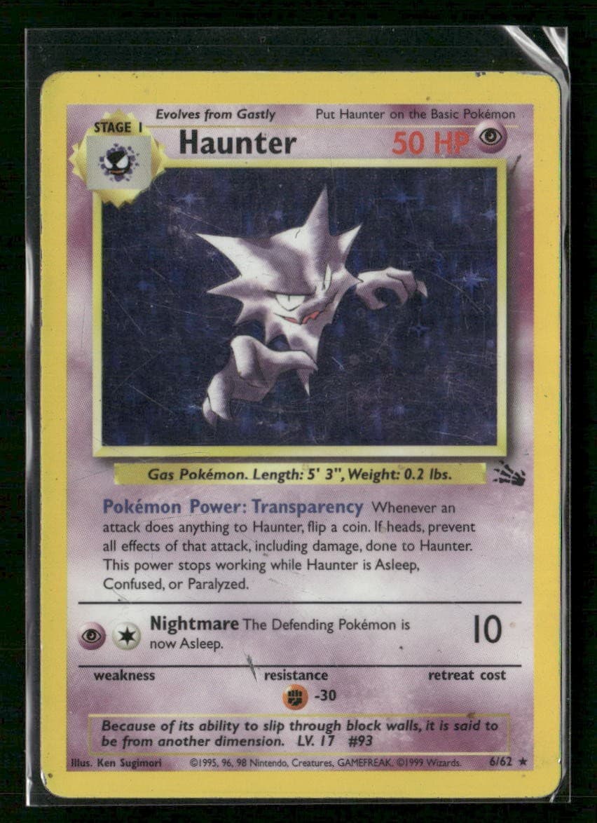 Haunter (6) Fossil 06/62 Unlimited Holo HP