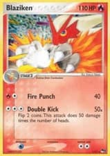 Moderately Played Blaziken - 1/17 - Rare - Cosmos Holo Pokemon POP Series 1