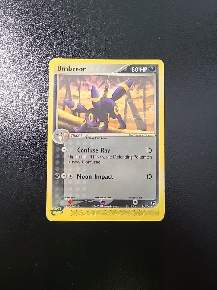 Pokémon TCG Umbreon 24/100 EX Sandstorm Regular Rare 80 HP English