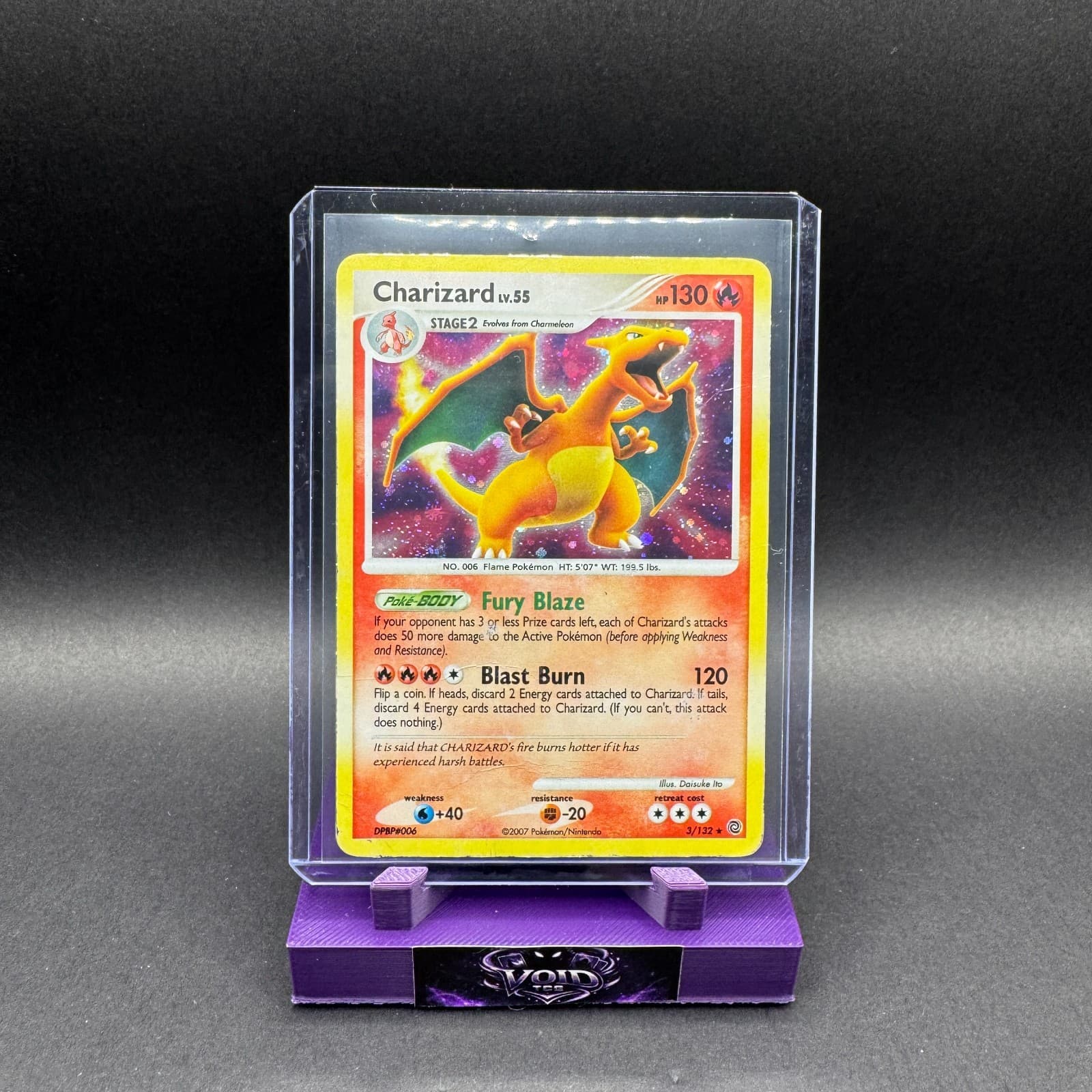 Charizard Lv55 Pokemon Diamond Pearl Secret Wonders 3/132 Holo Rare HP Ito