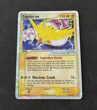 Pokémon TCG Zapdos ex 116/112 Holo Secret Rare EX FireRed & LeafGreen 2004 EN