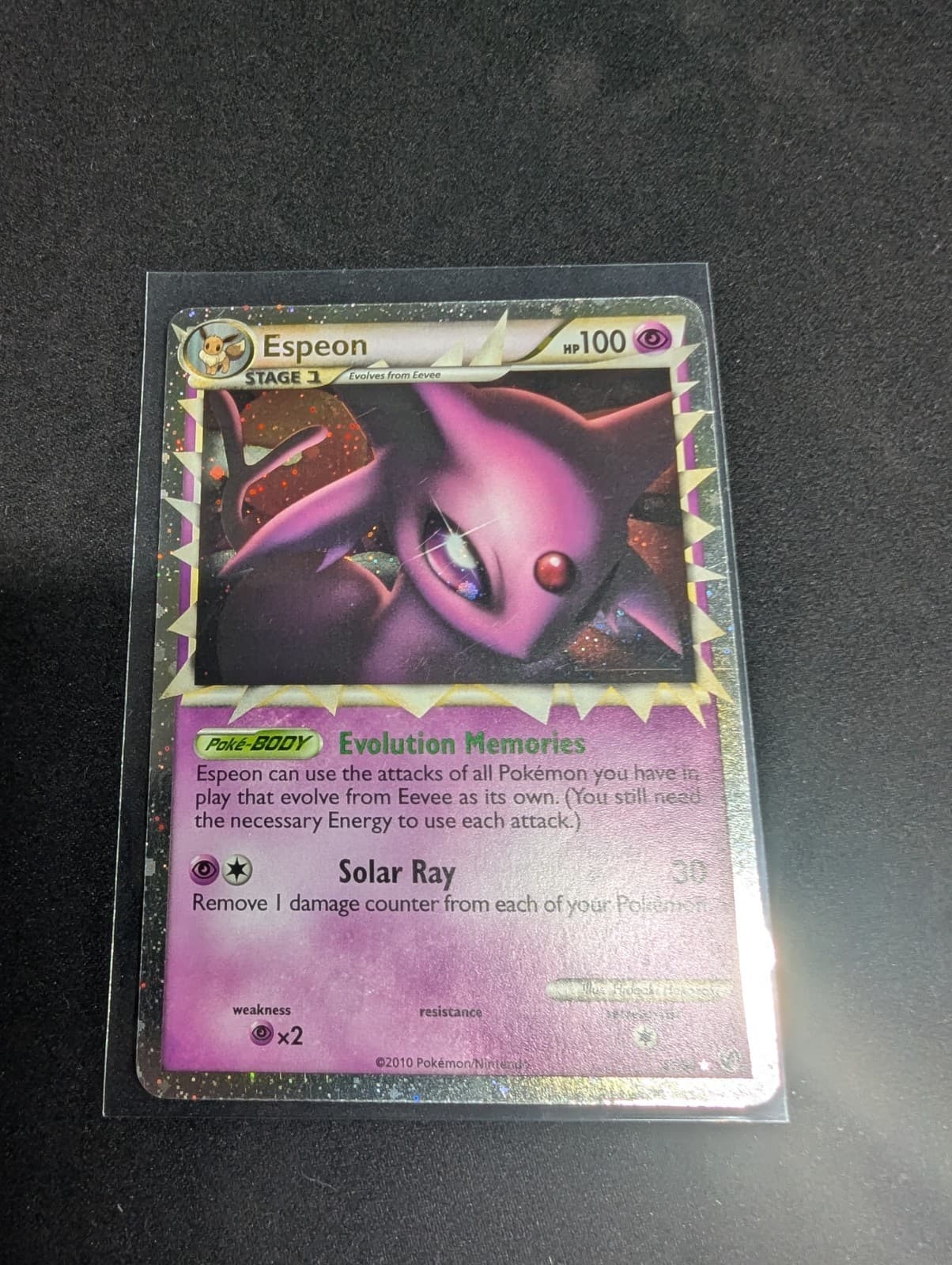 Espeon Prime 81/90 Heart Gold Soul Silver Undaunted Holo Rare Pokemon Card