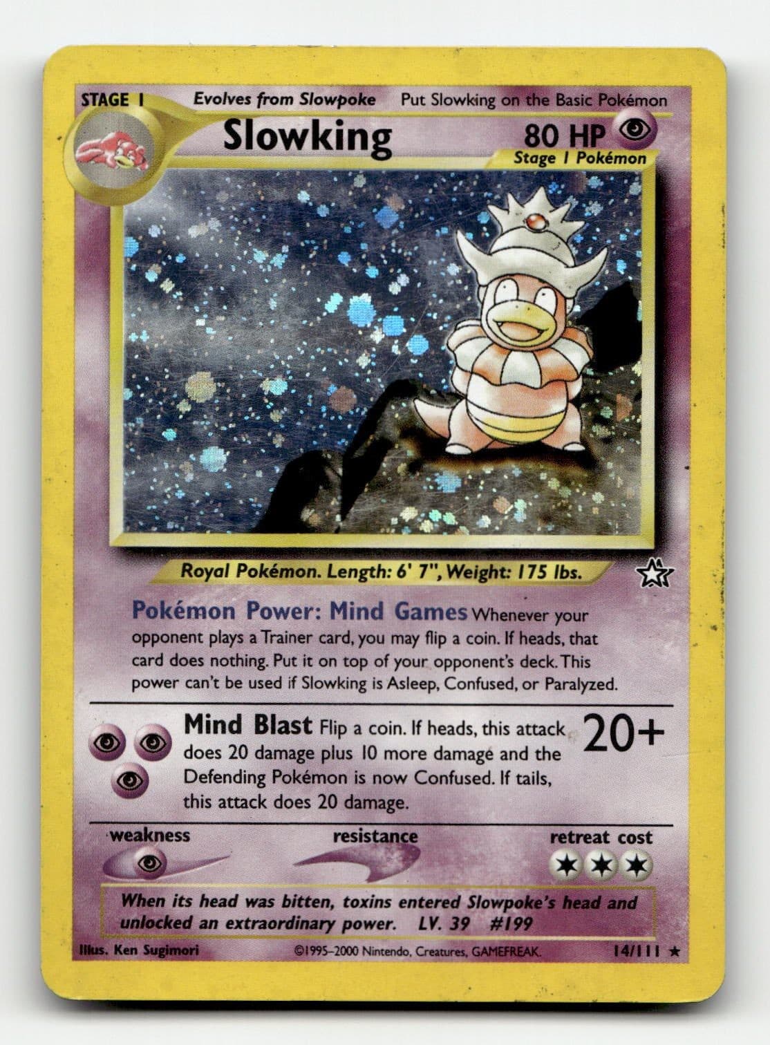 Slowking 014/111 Neo Genesis Unlimited Holofoil Pokemon