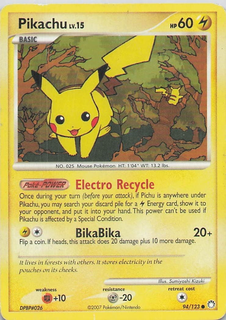 Pikachu Common Mysterious Treasures 94/123 HP