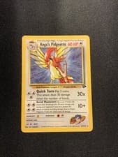 Koga's Pidgeotto Gym Challenge 27/132 Rare MP Creased Vintage Pokemon Card
