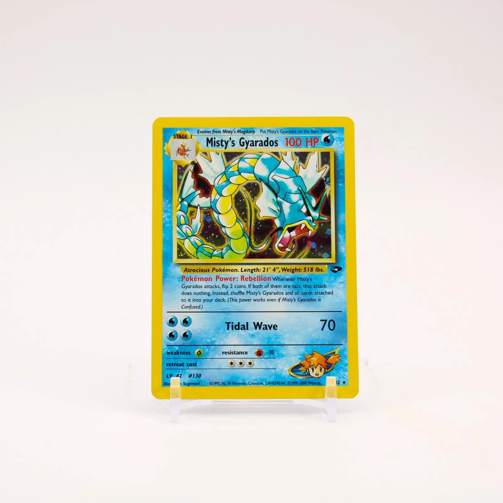 Misty's Gyarados - 13/132 Gym Challenge Unlimited Holo Rare Pokemon - LP