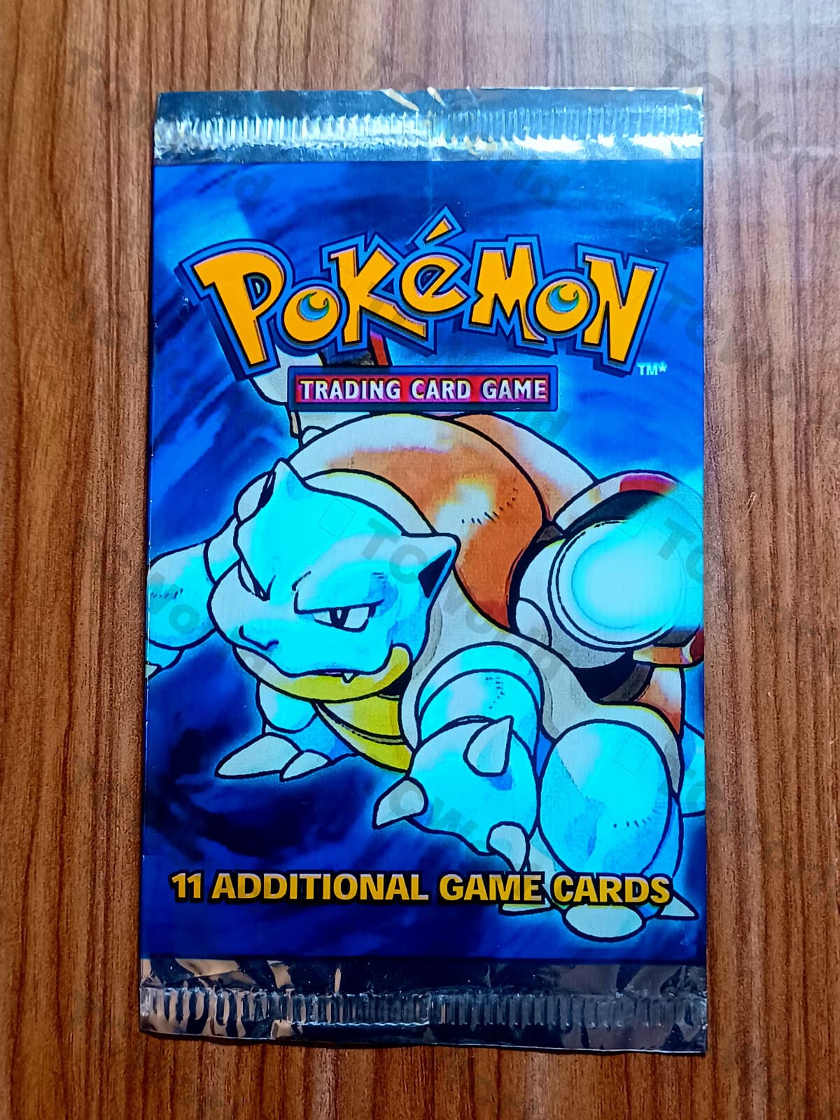 Pokemon TCG Base Set 1999 Empty Wrapper Pack "Blastoise Cover" # 1