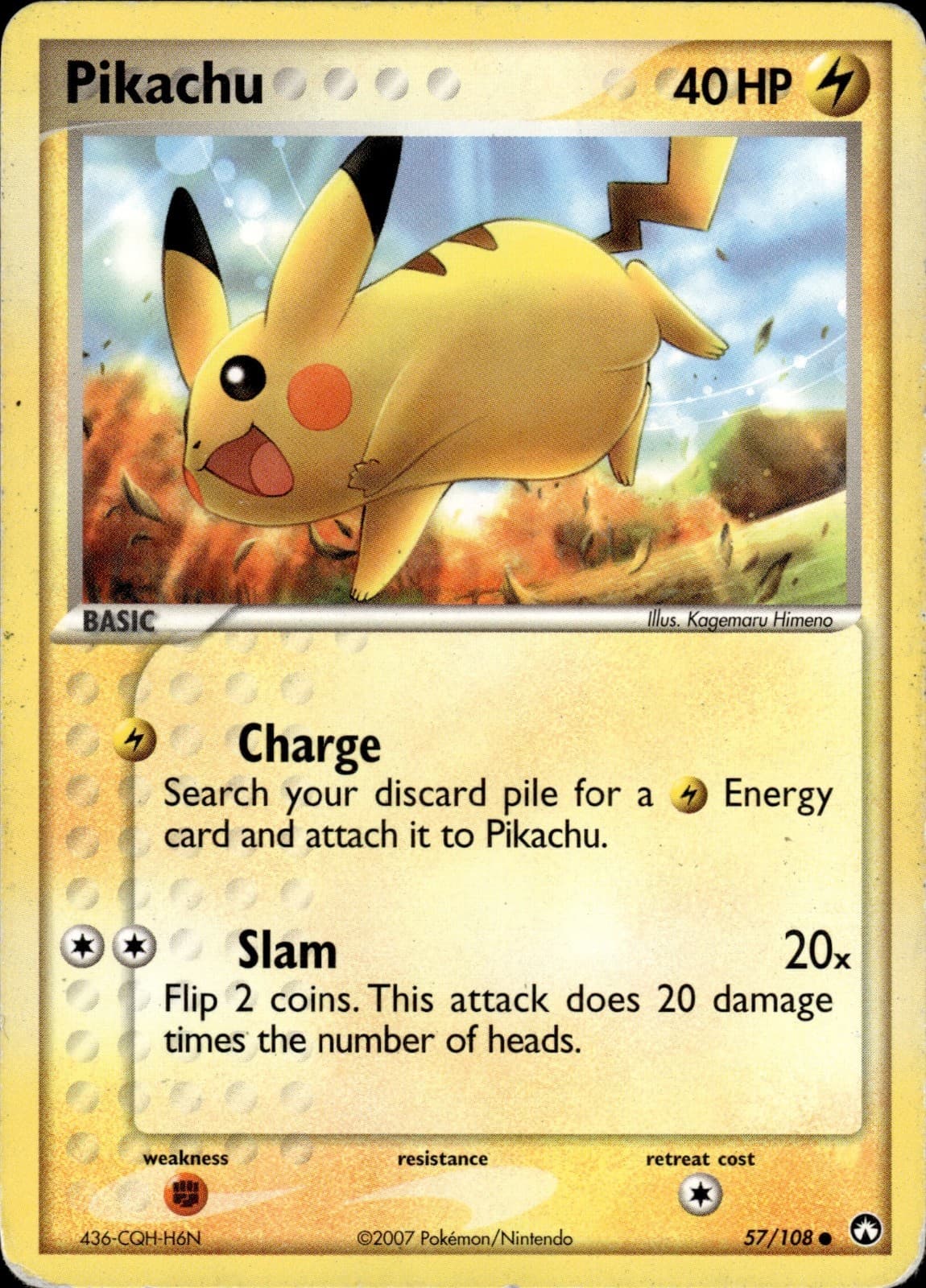 Pokemon TCG Card Pikachu Power Keepers 57/108
