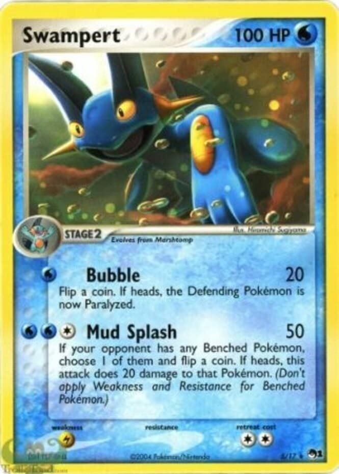 Heavy Play x 1 Swampert - 5 - Rare - Cosmos Holo POP Series 1