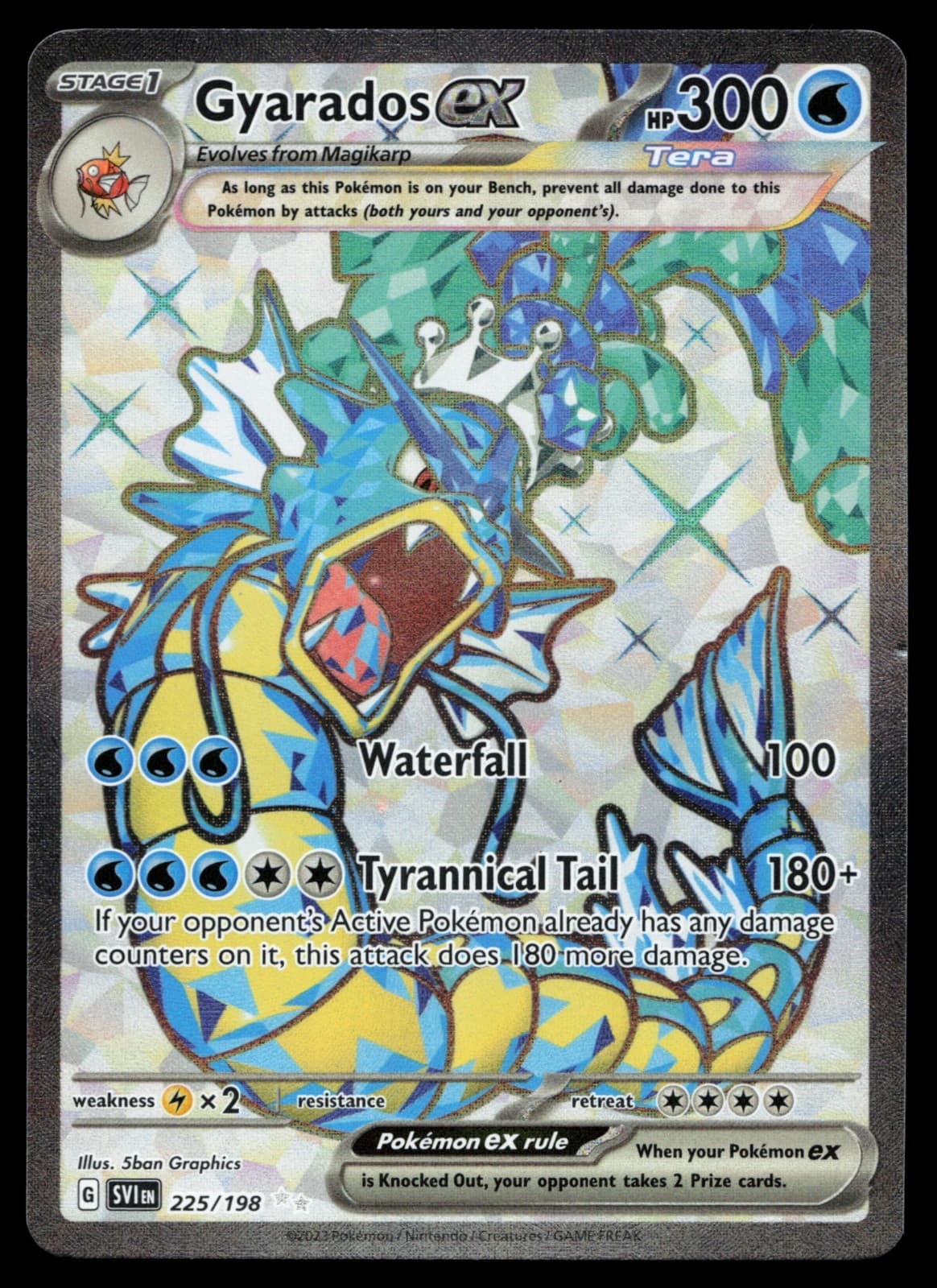 Gyarados ex 225/198 SV01 Scarlet & Violet Base Set Holo Pokemon Card