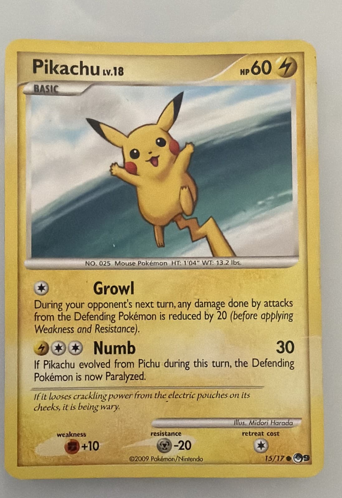 Pikachu 015/017 POP Series 9 Regular