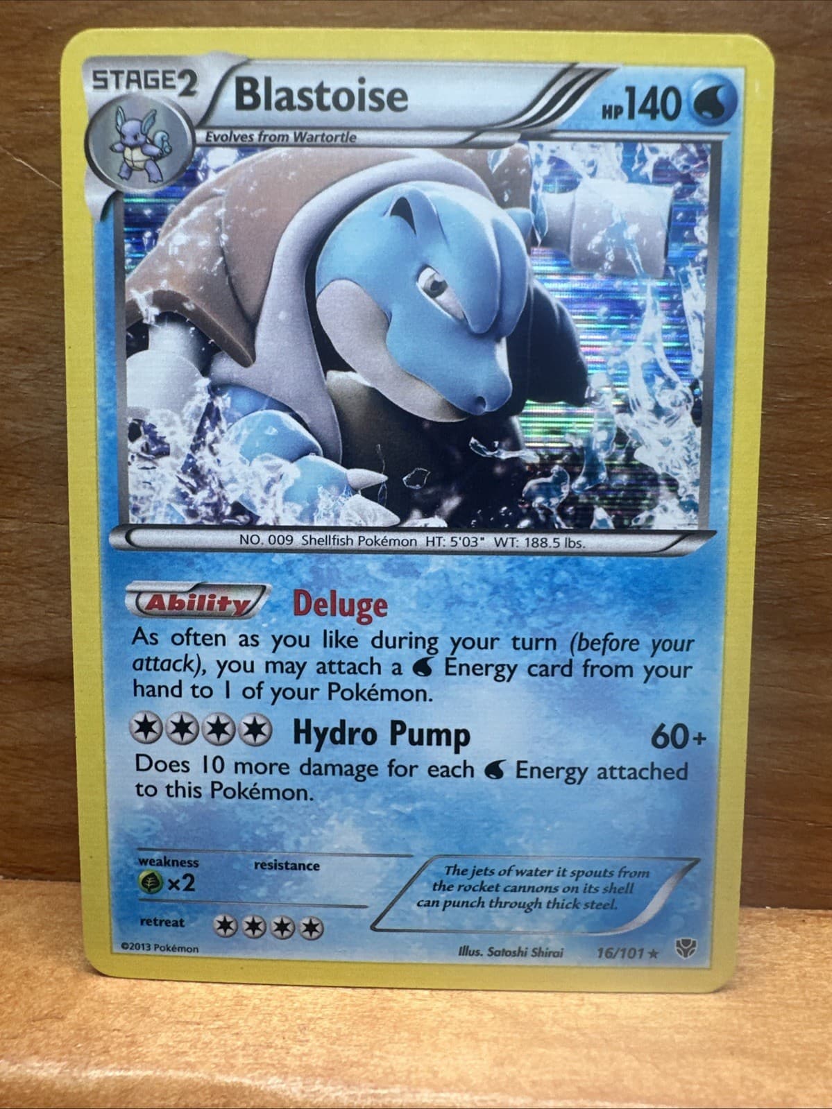 Blastoise 16/101 Plasma Blast Holo