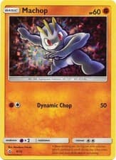 Damaged, English Pokemon Holo Machop - 6/12 - McDonald's Promo 2018 - Holo McDo
