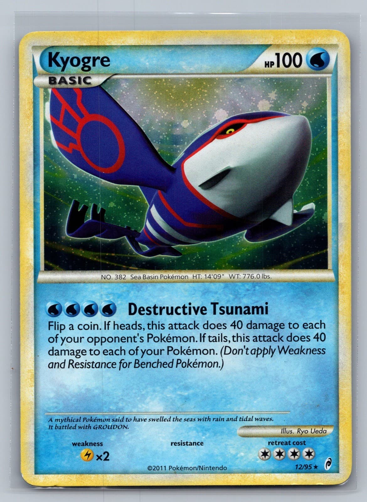 Kyogre Holofoil 12/95 Call of Legends LP