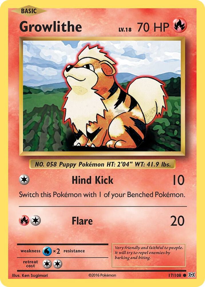 Growlithe - XY - Evolutions
