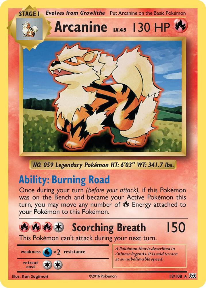 Arcanine - XY - Evolutions