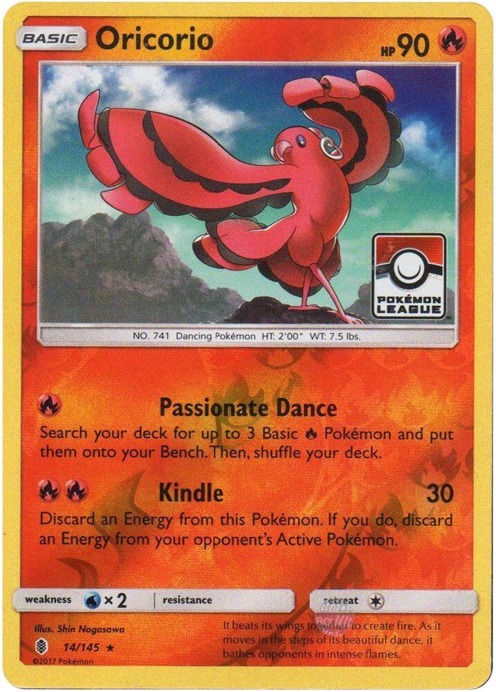 Oricorio - 14/145 (Pokemon League) - League & Championship Cards