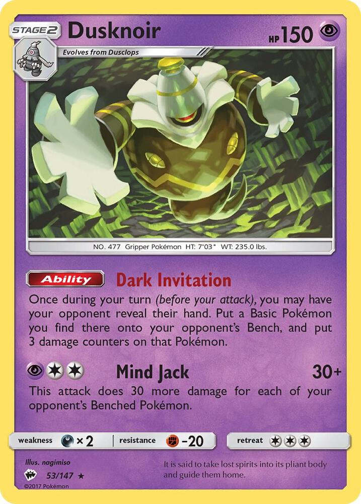 Dusknoir - SM - Burning Shadows
