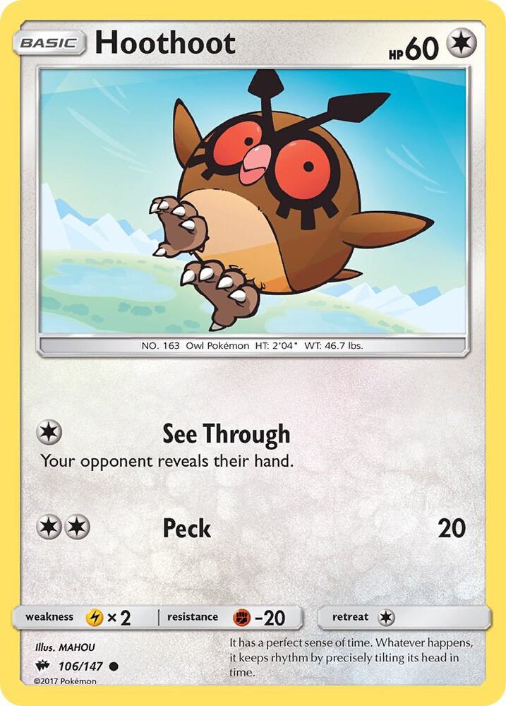 Hoothoot - SM - Burning Shadows
