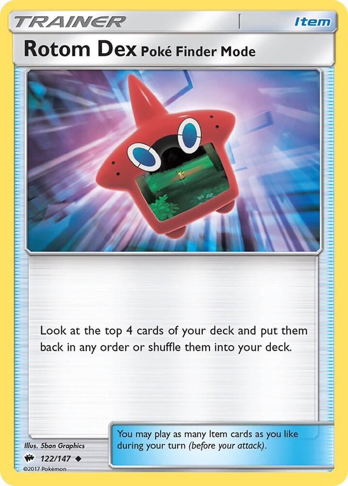 Rotom Dex Poke Finder Mode - SM - Burning Shadows
