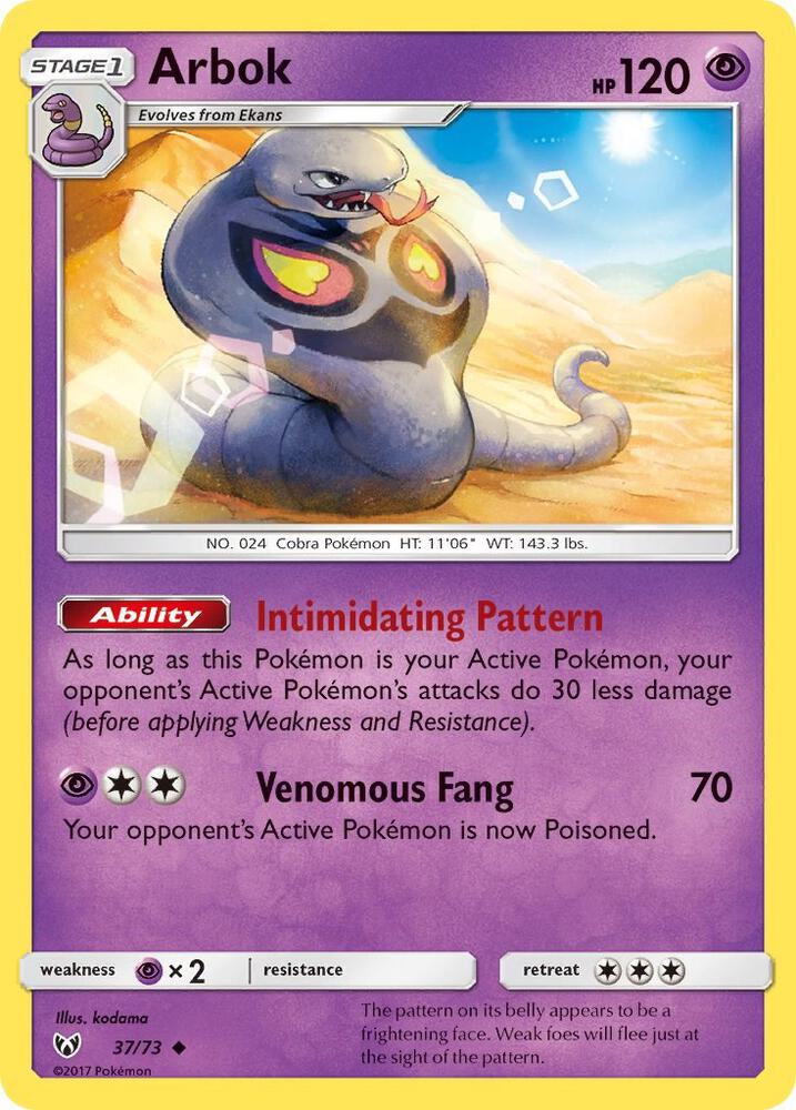 Arbok - Shining Legends