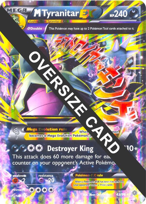 M Tyranitar EX - 43/98 - Jumbo Cards