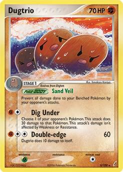 Dugtrio - 5/100 (EX Crystal Guardians) - Deck Exclusives