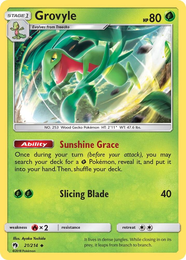 Grovyle - SM - Lost Thunder