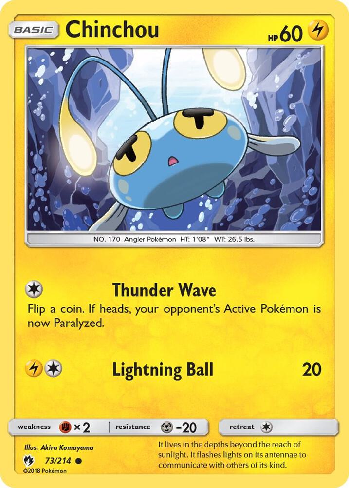 Chinchou - SM - Lost Thunder