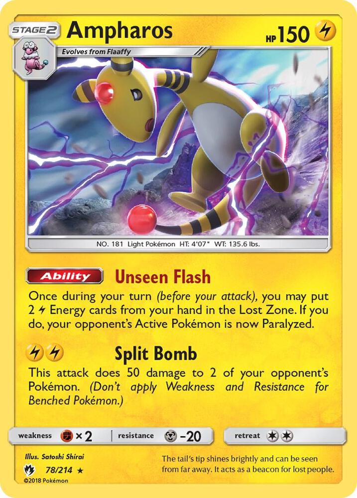 Ampharos - SM - Lost Thunder