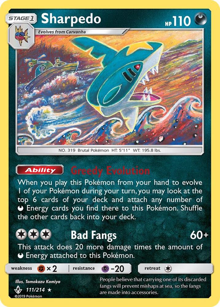 Sharpedo - SM - Unbroken Bonds